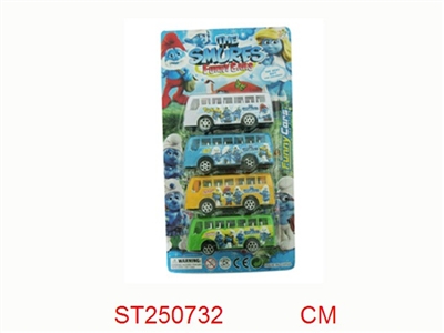 PULL BACK CAR(4PCS) - ST250732