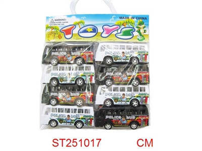 二色巴士回力警车 - ST251017