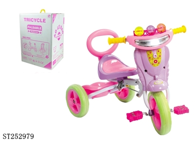 Foldable bicycle with light and music - ST252979
