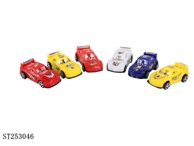 实色镀椅座回力赛车 6款4色 - ST253046