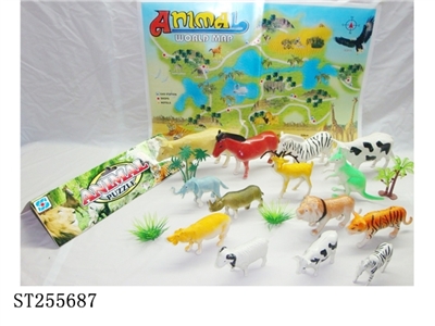 ANIMAL AND MAP - ST255687