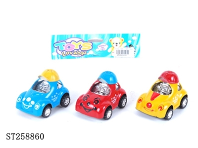 喷漆镀座回力卡通车 - ST258860