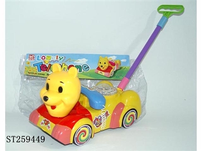 HAND PUSH ANIMAL W/MUSIC AND LIGHT - ST259449