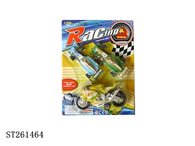 FRICTION MOTOCYCLE AND PULL BACK FORMULA CAR - ST261464