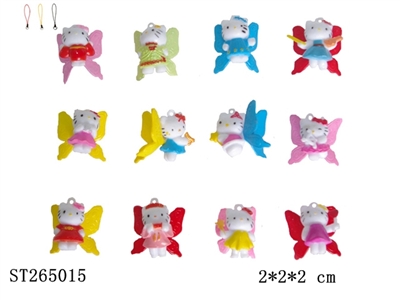 有翅KT猫（12款）带手机绳 - ST265015