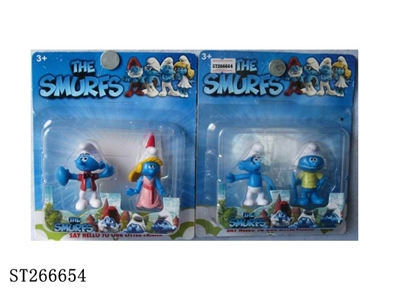 2 INCH SMURFS 2PCS - ST266654