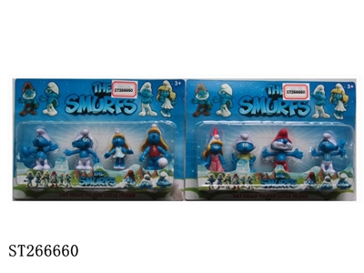 2 INCH SMURFS 4PCS (2K) - ST266660