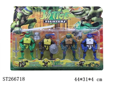 NINJA TURTLE WITH LIGHT (4PCS) - ST266718