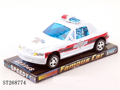 惯性喷漆镀座明窗警车 - ST268774