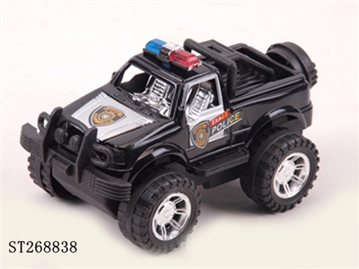 惯性喷漆镀座皮卡警车 - ST268838