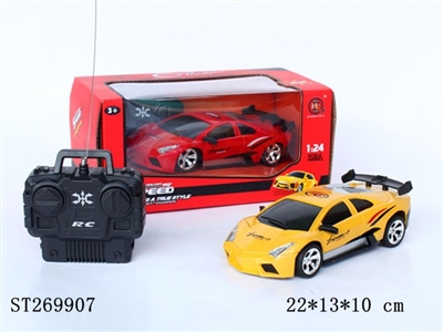 1:24四通遥控车、前进、后退、左转、右转、充电器、电池 - ST269907