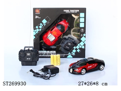 1:24四通遥控车、前进、后退、左转、右转、充电器、电池 - ST269930