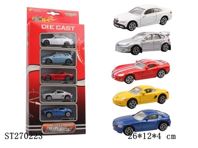 5PCS 1:64SLIDING CAR - ST270223
