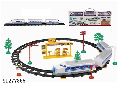 B/O RAILCAR WITH OIL STATION /38PCS - ST277865