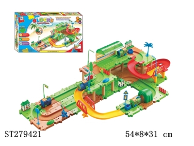  B/O RAILCAR W/BLOCKS - ST279421