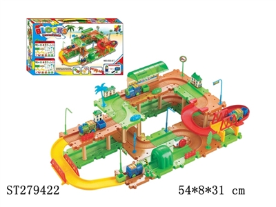 B/O RAILCAR W/BLOCKS - ST279422