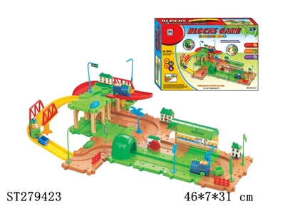  B/O RAILCAR W/BLOCKS - ST279423