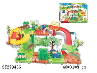  B/O RAILCAR W/BLOCKS - ST279436