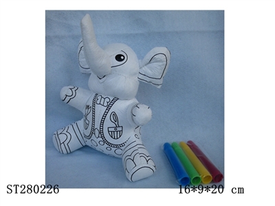 graffiti Elephant w/colored pens - ST280226