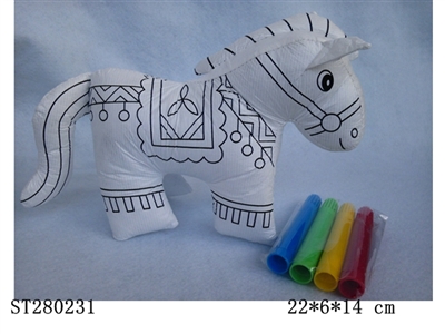 graffiti horse w/colored pens - ST280231