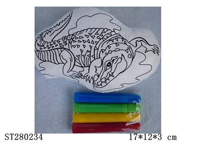 graffiti crocodile w/colored pens - ST280234
