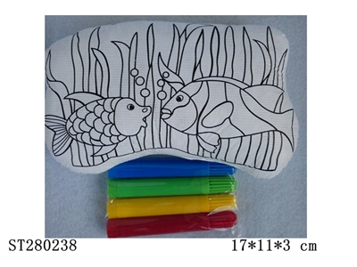 graffiti fish w/colored pens - ST280238