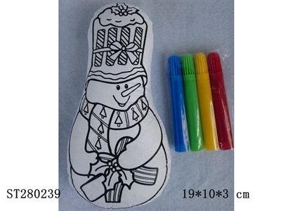 graffiti snowman w/colored pens - ST280239