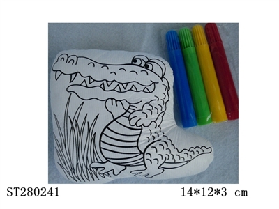 graffiti crocodile w/colored pens - ST280241