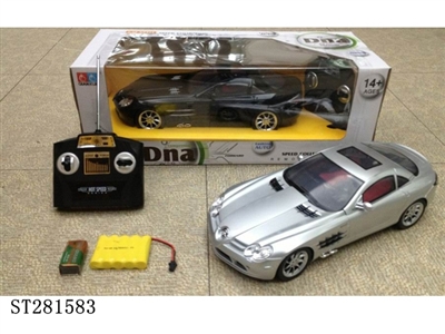 1:12包电四通遥控车（奔驰 SLR）银/黑二色混装 - ST281583