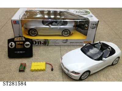 1:12包电四通遥控车（宝马 Z4）白/红/银三色混装 - ST281584