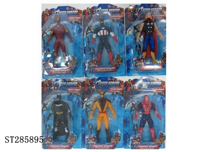 12 INCH SUPER HEROE WITH LIGHT (MIXED 6 KINDS) - ST285895