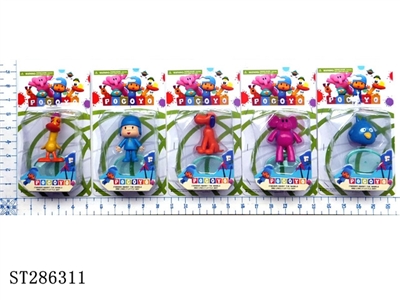 3.5 INCH POCOYO + TRANSPARENT BASE (MIXED 5 KINDS) - ST286311