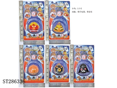 2.5 INCH ANGRY BIRDS WITH FLASHLIGHT & MUSIC (MIXED 5 KINDS) - ST286336
