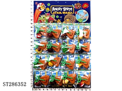 2 INCH ANGRY BIRDS WITH BB SOUND + EMITTER (16PCS/CARD)(MIXED 10 KINDS) - ST286352