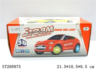 MUSICAL B/O CAR 3D LIGHT - ST288975