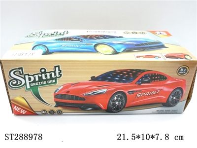 MUSICAL B/O CAR 3D LIGHT - ST288978
