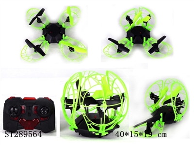 2.4G SKY BOMBER R/C TRANSFORM QUADCOPTER - ST289564