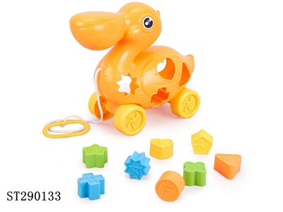 BIRD BUILDING BLOCK WITH PULL LINE - ST290133
