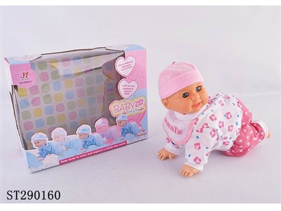 10INCHES B/O CLIMBING DOLL 2 COLOR ASSORTED PINK&BLUE - ST290160
