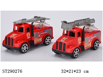 拉线灯光消防车 装糖玩具 - ST290276