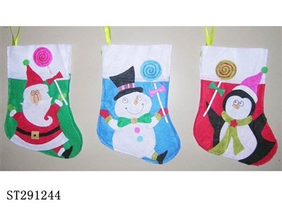 STOCKING (OLD MAN/SNOWMAN/PENGUIN) - ST291244