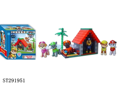 6*PAW PATROL+BUILDING BLOCKS - ST291951