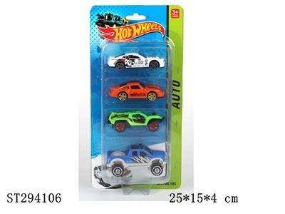 1:64 SLIDING DIE CAST CAR (4PCS/BOARD) - ST294106
