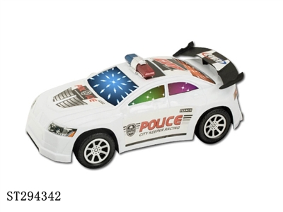 3D灯光音乐惯性警车（二色混装） - ST294342