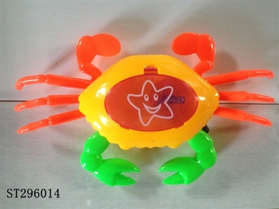 PULL LINE CRAB WITH LIGHT (CANDY TOY) - ST296014