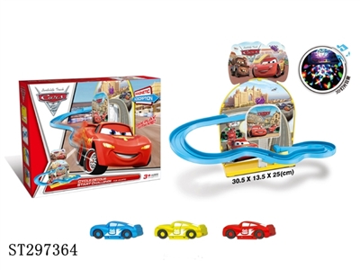 B/O RAILWAY WITH 3D LIGHT & MUSIC & 3*CARS - ST297364