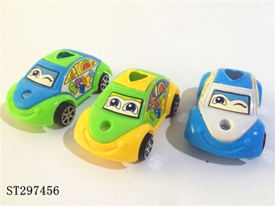 PULL BACK CAR WITH WHISTLE CANDY TOYS - ST297456