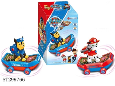 B/O SKATEBOARD W/3D LIGHT&MUSIC BLUE/RED - ST299766
