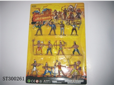 4*COWBOY+8*INDIAN (12PCS/BOARD) - ST300261