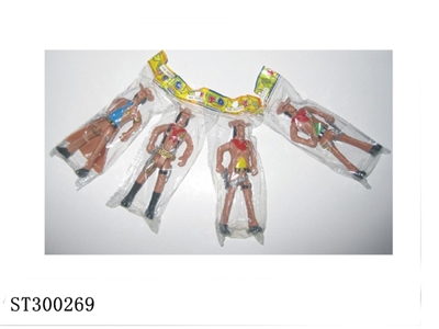 COWBOY TOYS SET (MIXED 4 KINDS) - ST300269